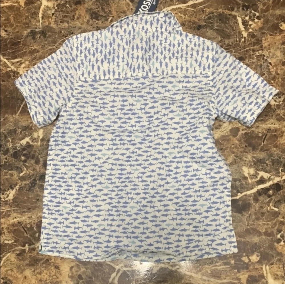 OshKosh B'gosh Toddler Boys' Shark Printed Woven Top Size 2T